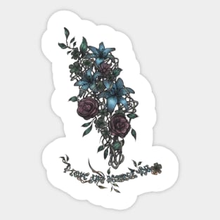 Flowers - I love and respect you Sticker